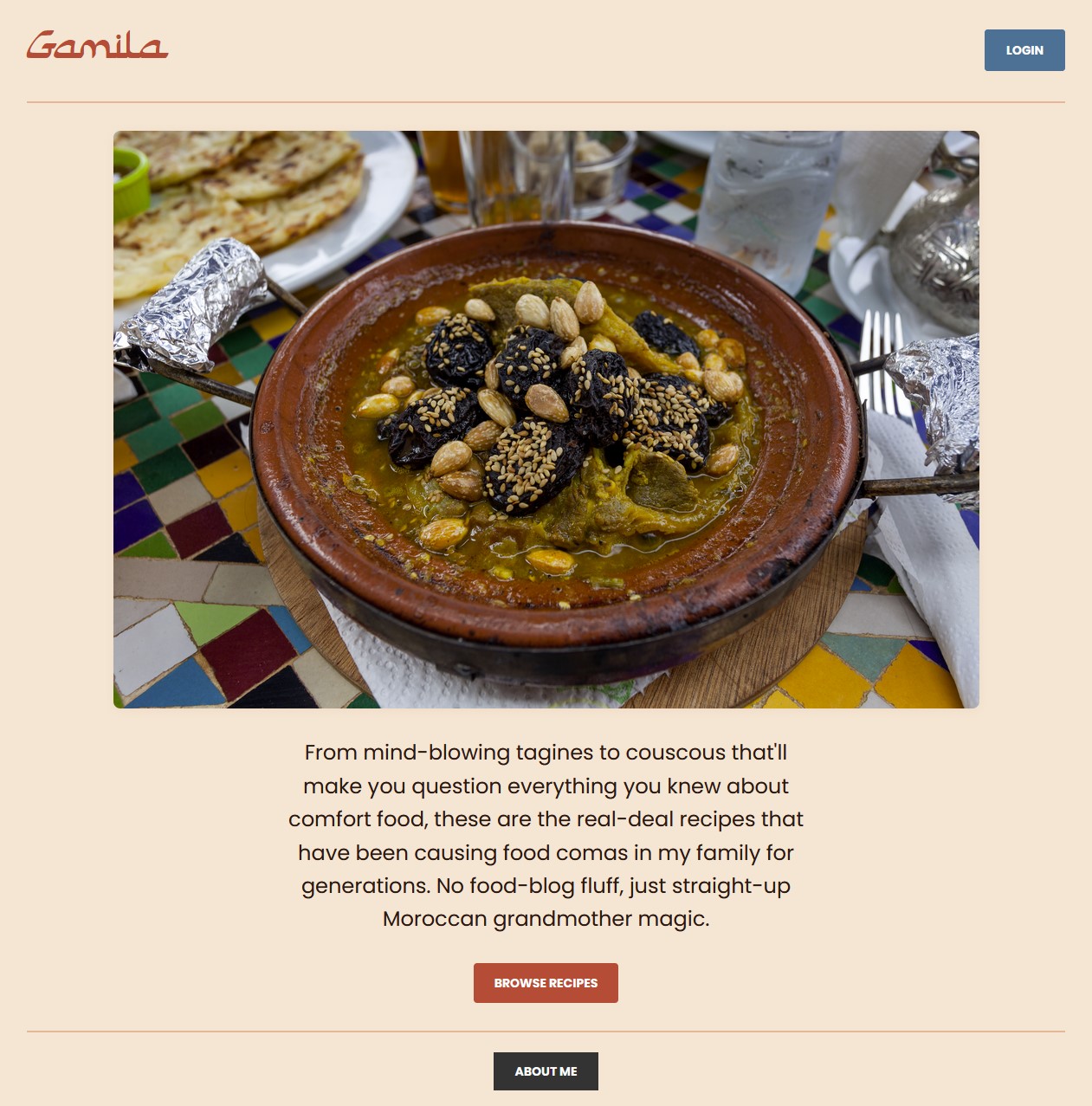 Gamila Recipe App Screenshot