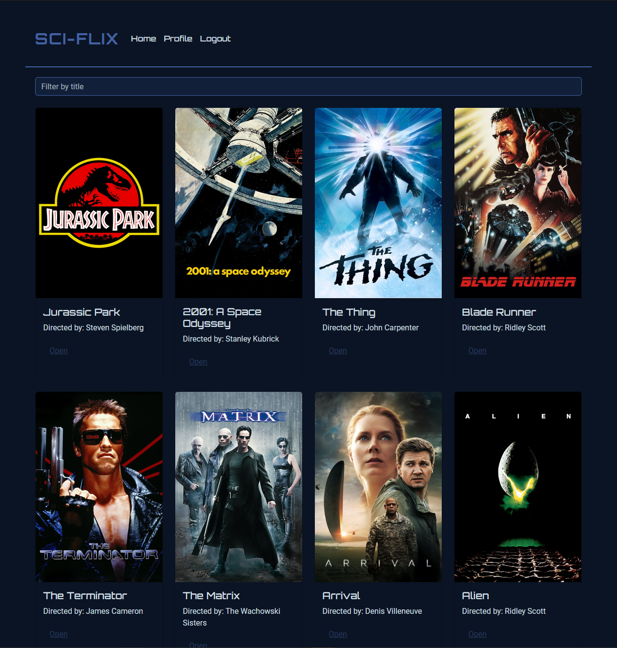 Sci-Flix Screenshot